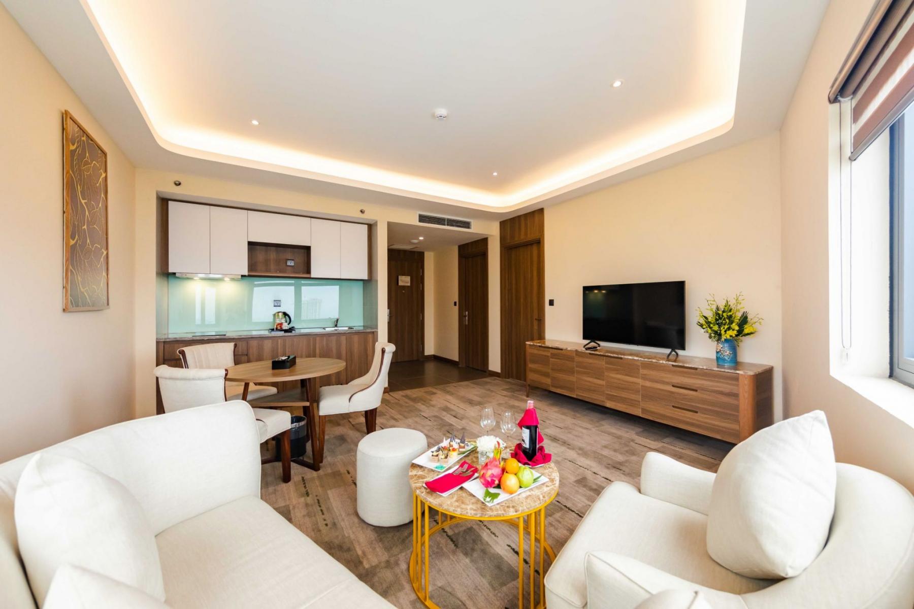 một góc trong phong ngủ của Muong Thanh Luxury Ha Long Residence